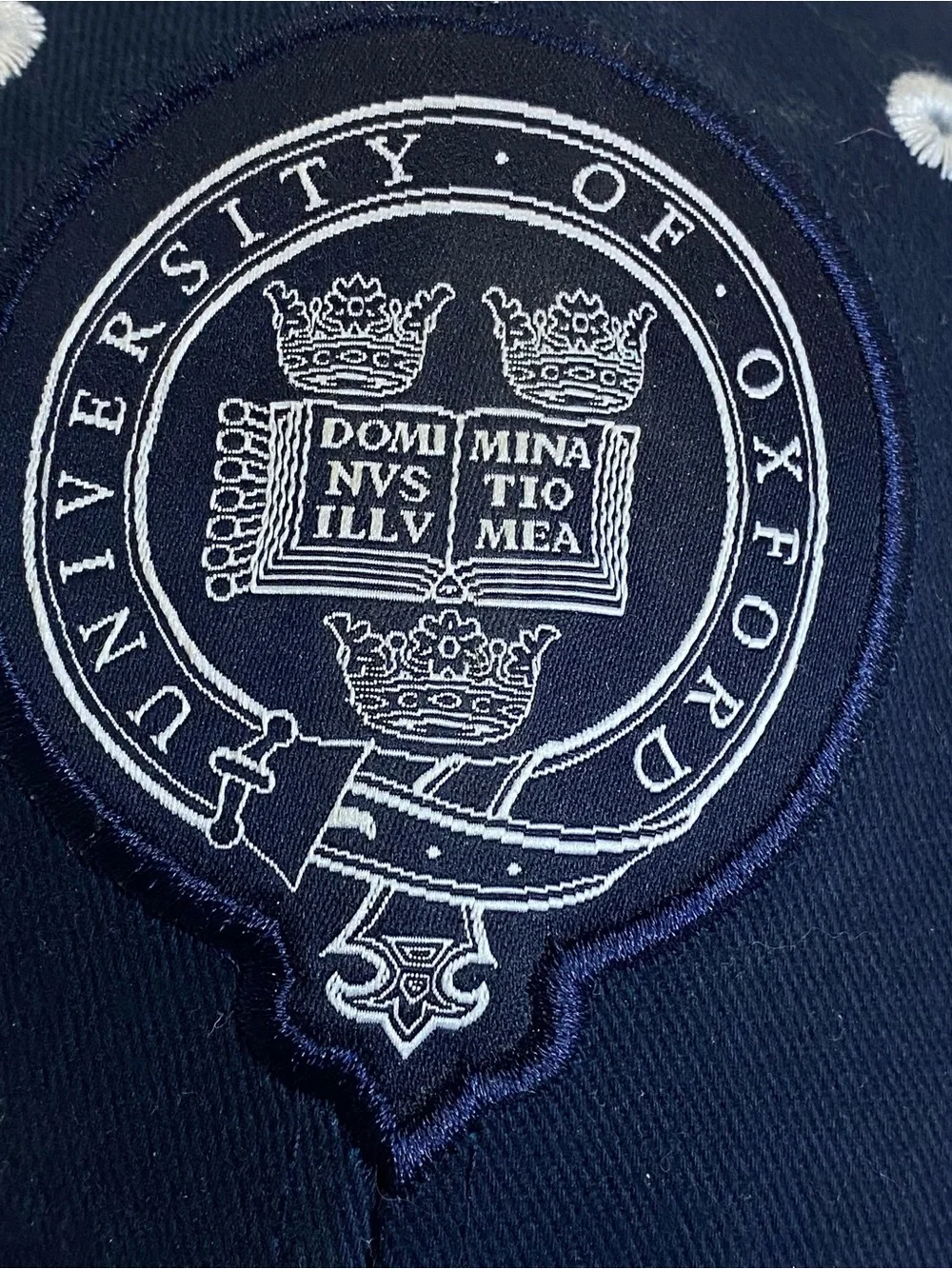 University of Oxford Cap Navy Embroidered Crest Adjustable Strapback Official
